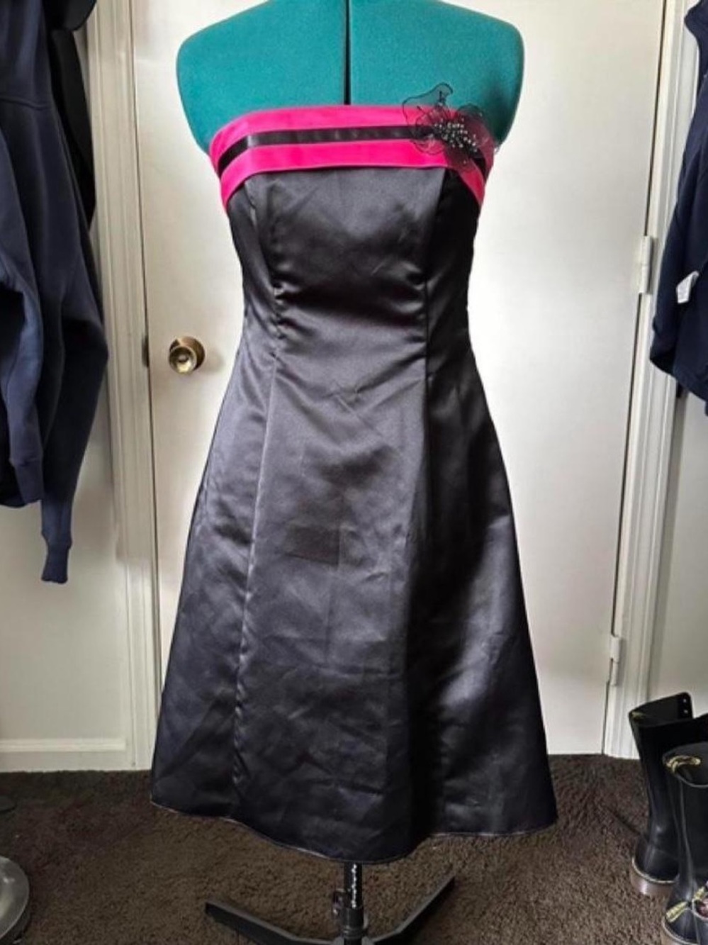 Urban Girl Nites Pink & Black Formal Dress
